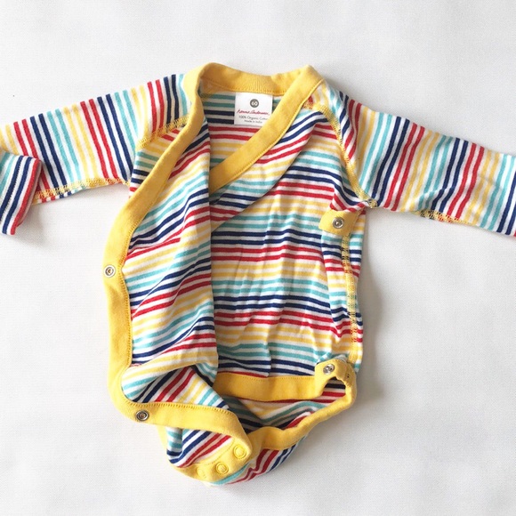 Hanna Andersson baby basics striped onesie - Picture 4 of 4